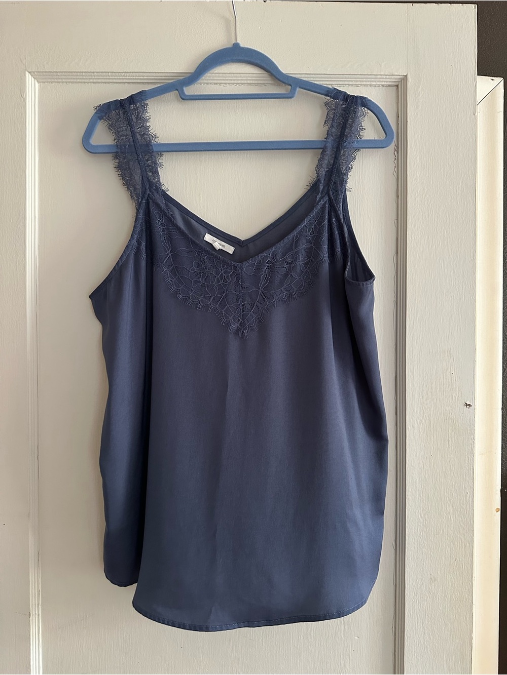 Maurices Navy Blue Lace-Trim V-Neck Cami